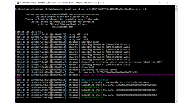 &#91;INFO&#93; Cara Menambang Zcash Menggunakan CPU (Windows)