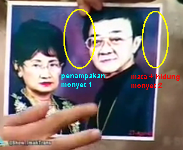 ... Terlihat siluet siluman monyet di Foto Eyang Subur (Fotonya jelas)