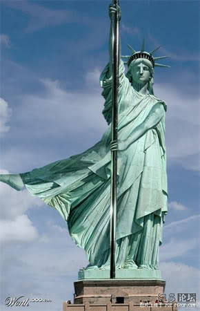 Patung Liberty Jadi Korban Photoshop