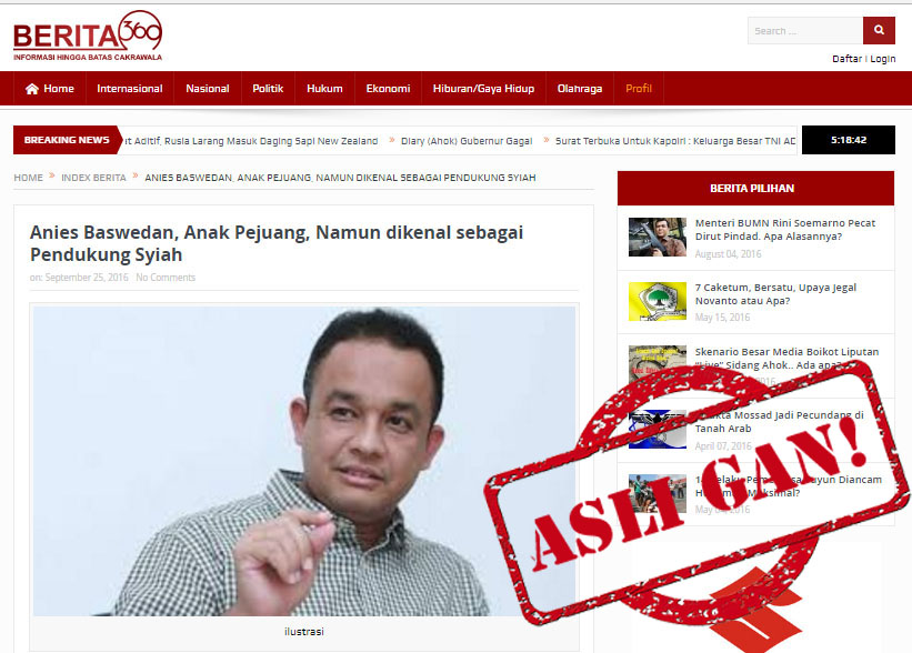 Gan, Kenapa Ya Anies Baswedan di Mana-mana Harus Klarifikasi Kalo Doi Bukan Syiah?