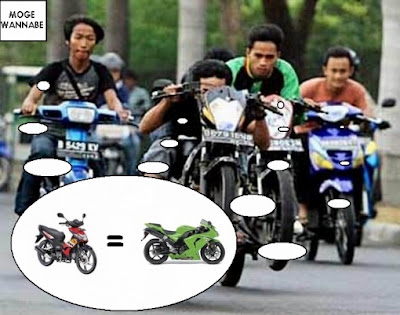 Apa bila Seorang Alay Mengendarai Motor&lt;&gt; Langsung Cek TKP