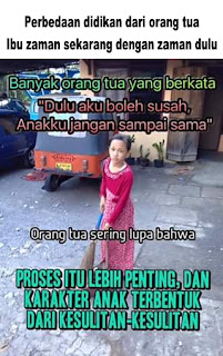 Perbedaan Ibu zaman sekarang dengan zaman dulu 