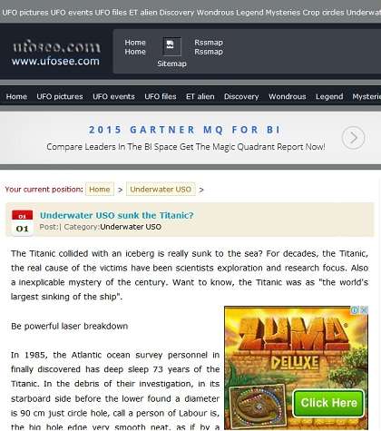 Hoax Dari NatgeoIndo,Titanic Kemungkinan Ditenggelamkan Alien Dengan Sinar Laser