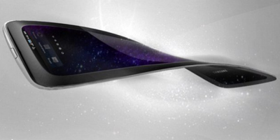 Handphone dengan layar flexible dari Samsung gan :)