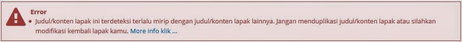 Kritik Soal Error Duplikat Konten