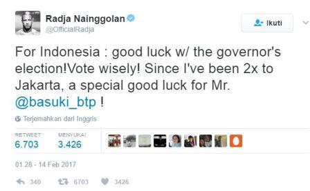 Wow, Pemain Bintang Liga Serie A Dukung Ahok Terpilih Gubernur DKI Jakarta