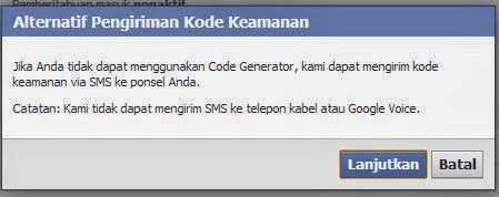 Facebook AMAN dengan code generator