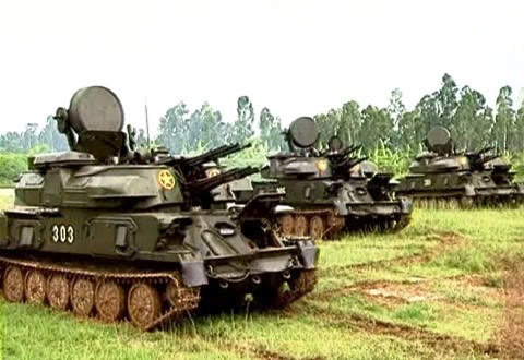 Self-Propelled Anti-Aircraft Artillery of the Vietnamese Army 