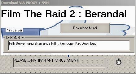 Download The Raid 2 --&amp;gt; 310 MB --&amp;gt; VIA Proxy + SSH