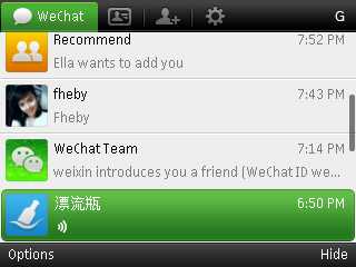 WeChat App Chating 'Persis' BBM