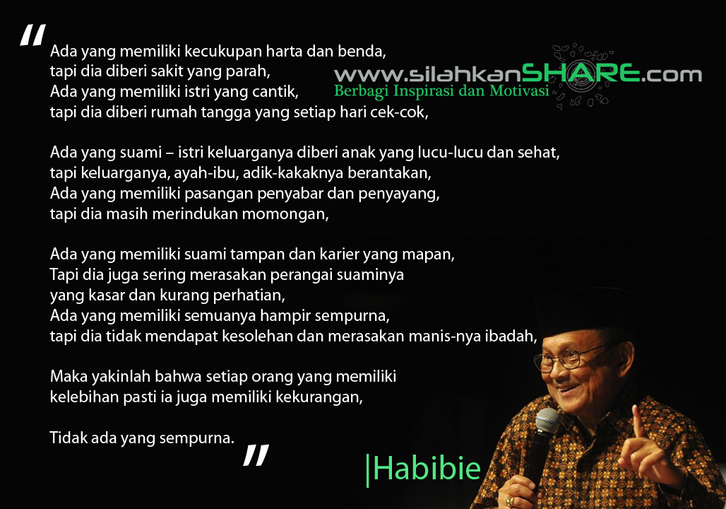 Belajar Ilmu Padi Yang Semakin Berisi Semakin Menunduk Dari B.J Habibie