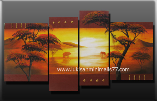PROMO LUKISAN ( LUKISAN MINIMALIS ) PEMANDANGAN
