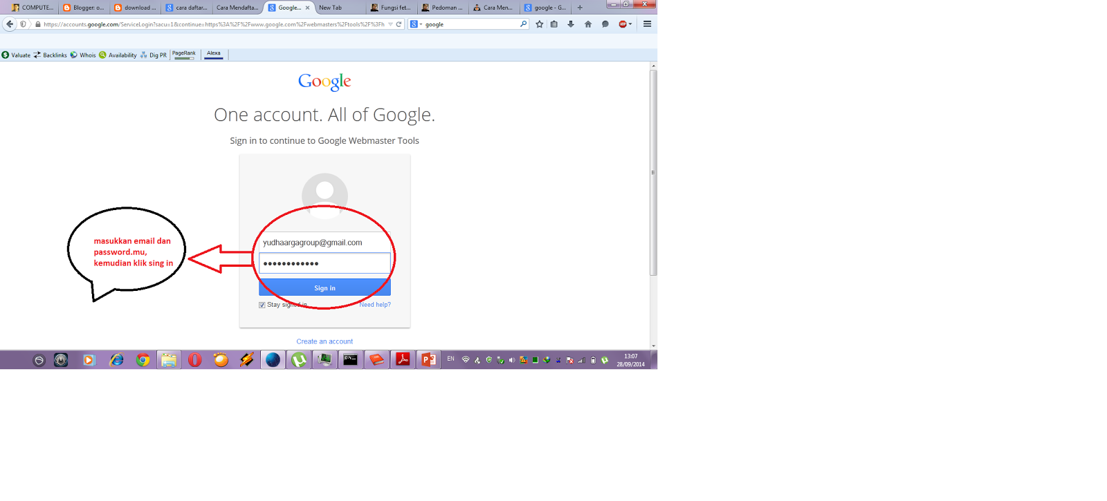CARA MEMBUAT GOOGLE WEBMASTER DI BLOGSPOT DAN WORDPRESS