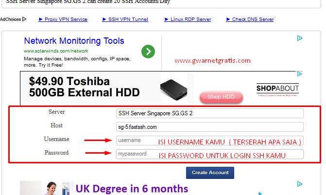 Cara Membuat Akun SSH Gratis Dalam 5 Menit