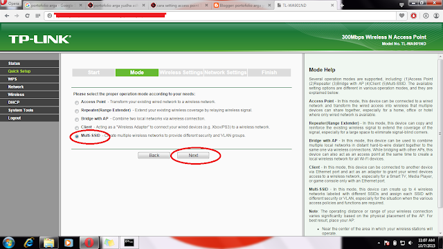 CARA SETTING ACCESS POINT TP LINK TL-WA901ND MENJADI MULTI-SSID MODE