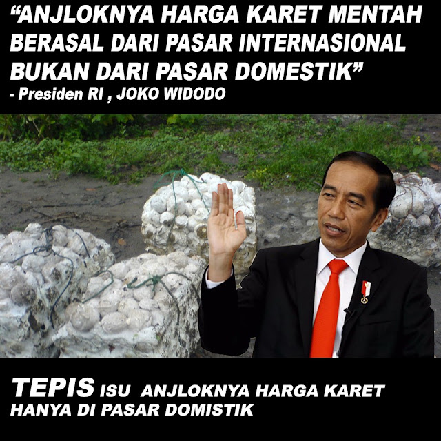 Anjloknya Harga Karet Mentah Berasal Dari Pasar Internasional Bukan Domestik