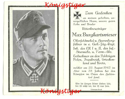 Foto Sterbeblätter/Sterbebild (Death Card/Kartu Kematian) Nazi Jerman