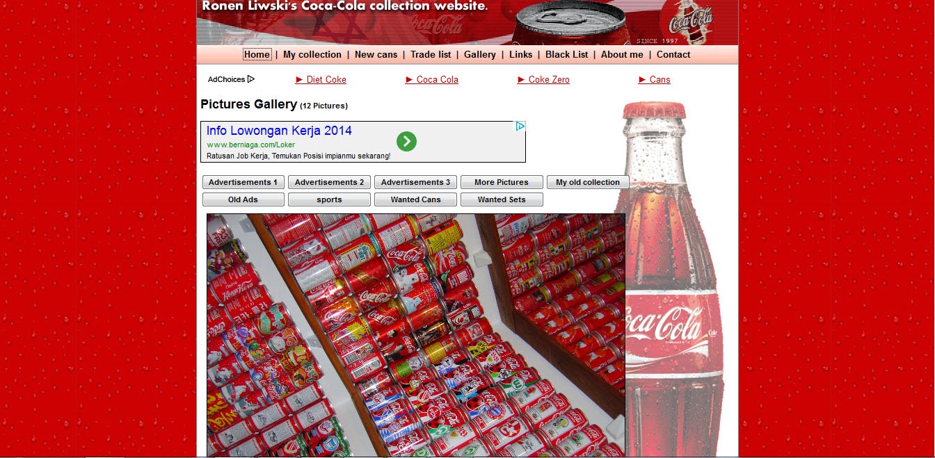 Melihat Ribuan Koleksi Kaleng Coca Cola Dari Seluruh Dunia