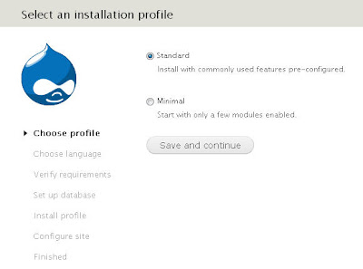 Instalasi Deupal -Step by Step menginstal Drupal