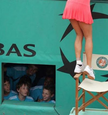 Foto - Foto lucu saat bermain tennis