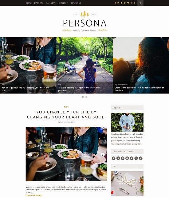 persona-blogger-template