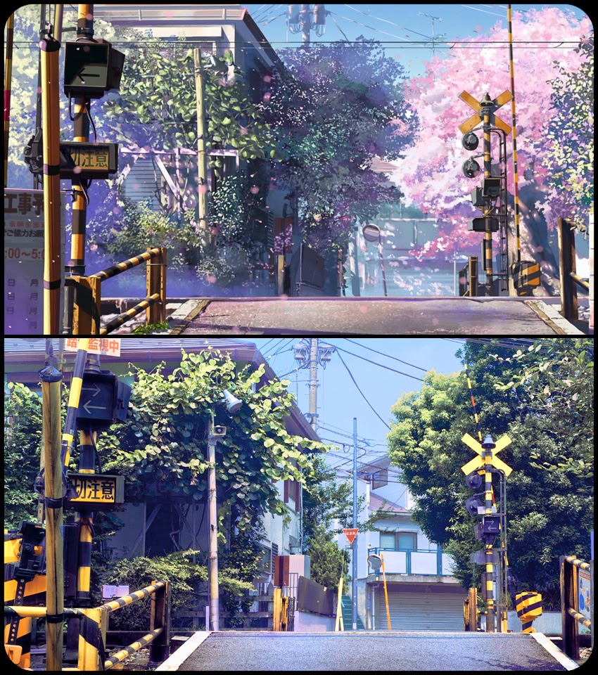 Karya Makoto Shinkai {anime vs reality}