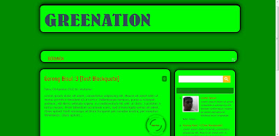 Download Greenation Template for Blogger !