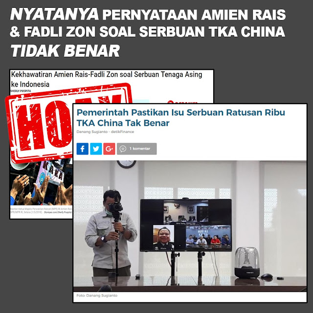 Pemerintah Pastikan Isu Serbuan Ratusan Ribu TKA China Tak Benar