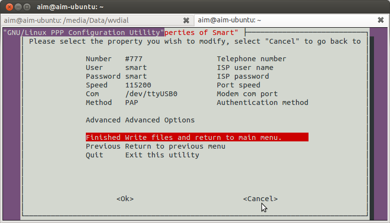 Cara Conect modem smart tanpa wvdial in ubuntu 12.04