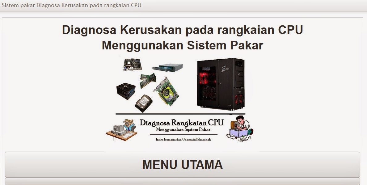&#91;SHARE&#93; Program Sistem Pakar Diagnosis Kerusakan Komputer Web Based