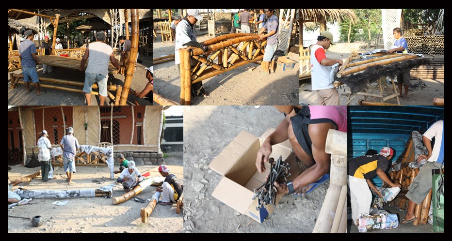 Gazebo/Saung/Gubuk, Rumah dan Perabot Bambu Murah Meriah dan siap kirim...!!!