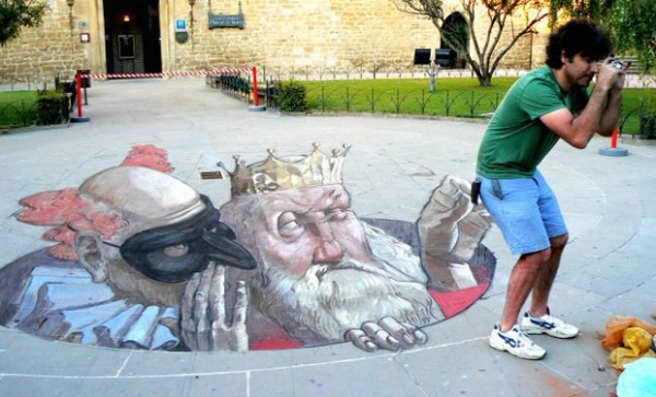 Seni Lukis Jalanan 3D