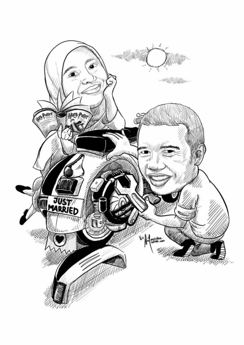 &#91;unik&#93; karikatur pre-wedding ;)