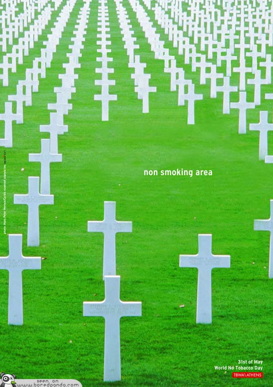 10 Gambar Iklan Anti Rokok Paling Kreatif