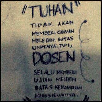 "KEGALAUAN" Mahasiswa yang Lagi SKRIPSI dalam gambar