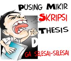"KEGALAUAN" Mahasiswa yang Lagi SKRIPSI dalam gambar