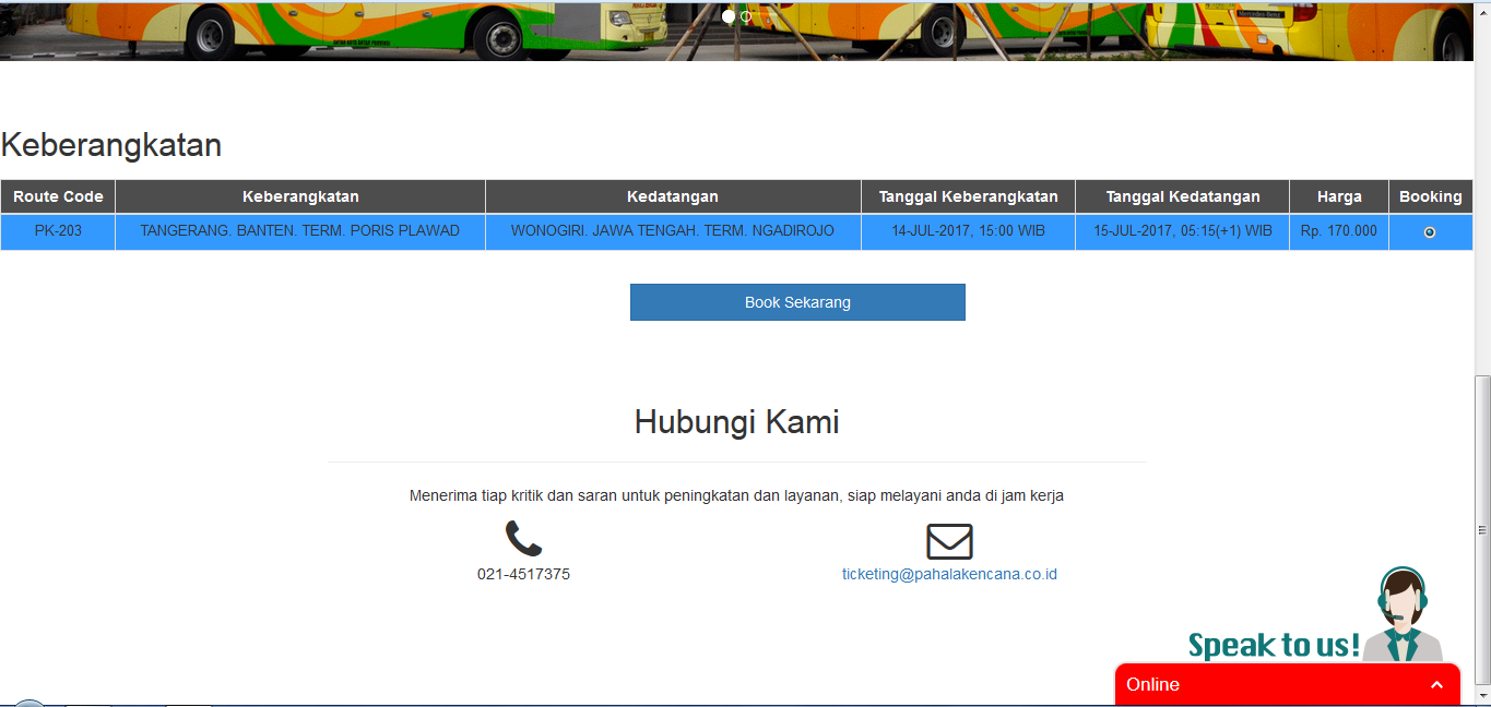 Inovasi Pemesanan Tiket Bus Online di Indonesia &#91;UPDATE&#93;