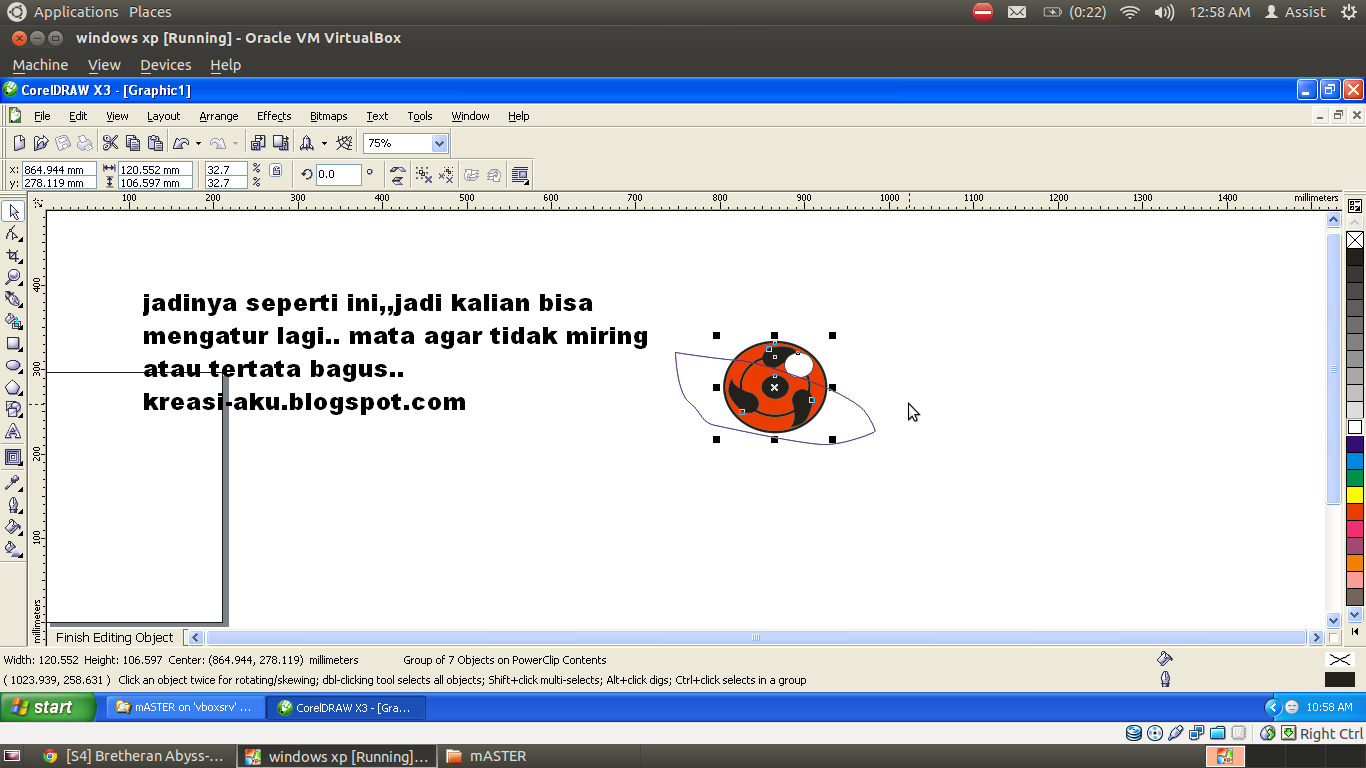 Ane Ajarin Ni,Membuat Uchiha Madara Dengan Corel Draw X3.&#91;TUTORIAL COMPLETE++&#93; :D