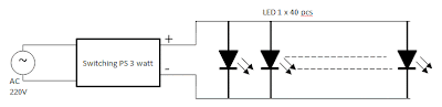 cara membuat rangkaian LED