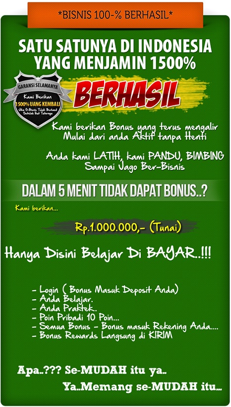 Bisnis 100% Berhasil, MLM Baju Muslim, Garansi 1500%