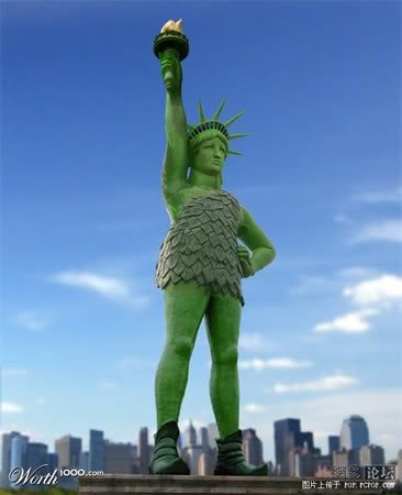 Patung Liberty Jadi Korban Photoshop
