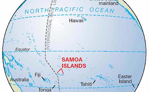 Samoa &amp; Tokelau: Negara tanpa Tanggal 30 Desember 2011