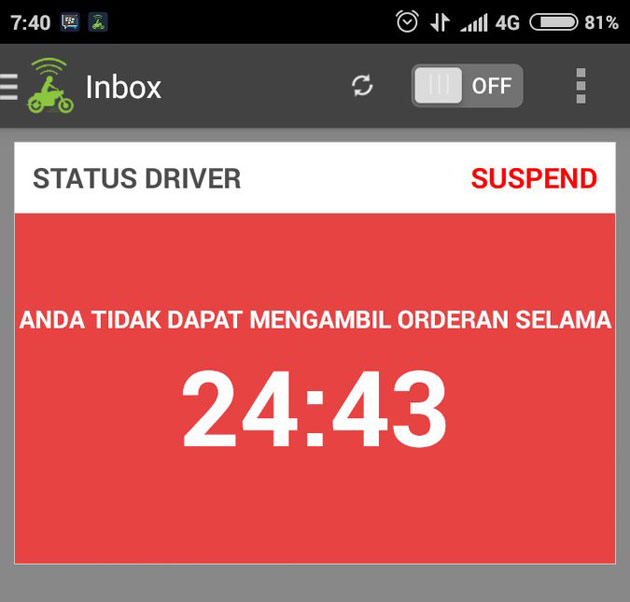 Sistem Performa Penilaian Yang Kejam,Driver Gojek Protes