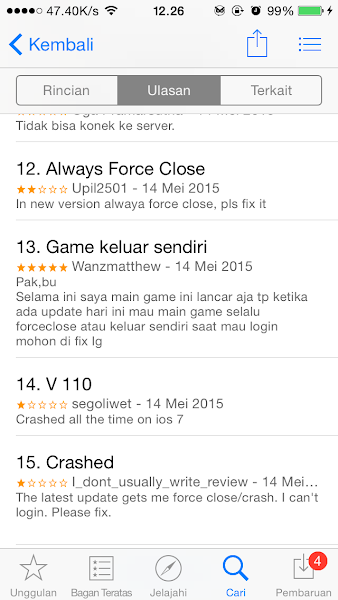 &#91;INFO&#93; Tips Mengatasi Let's Get Rich Force Close Pada iOS (iPhone/iPad Jailbreak)