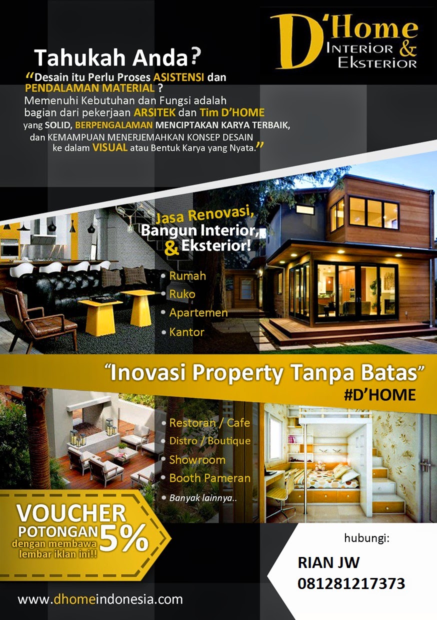 Jasa Renovasi, Bangun Interior& Eksterior (Rumah, Apartemen, Kantor, Booth, Cafe dll)
