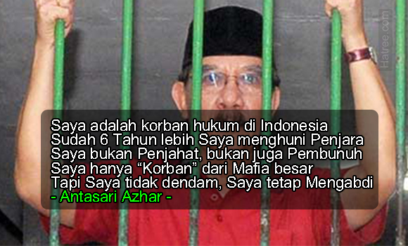 Ane berlinang air mata baca kisah Antasari Azhar ini