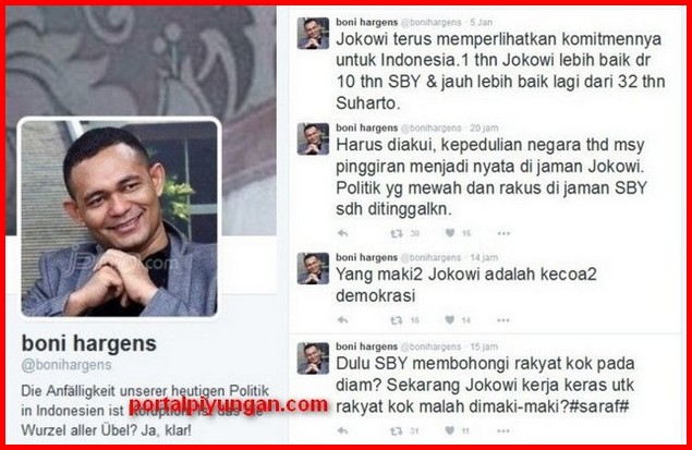 Ramai-ramai Dukung Jokowi, Ramai-ramai Jadi Pejabat Negara ... Terakhir si Boni!