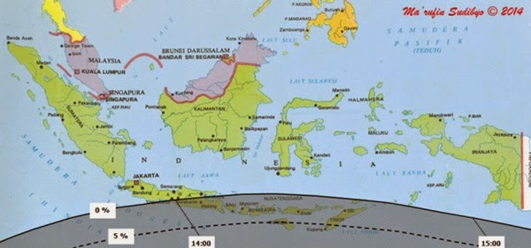 Inilah Wilayah Indonesia yang Bisa Mengamati Gerhana Matahari Sebagian 29 April 2014