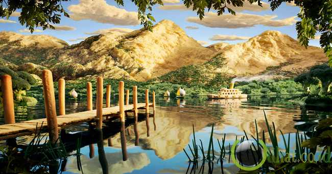 10 Pemandangan Indah yang Dibuat dari Kue