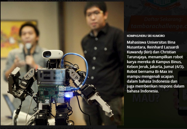 &#91;FANTASTIC&#93; Mahasiswa Binus Bikin Robot yang Jago Berbahasa Indonesia